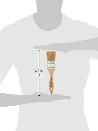 Ateco Pastry Brush, 1.5-Inch Wide Head with Natural White Boar Bristles, Stainless Steel Ferrule & Wood Handle