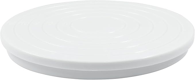 1 Pcs Cake Decorating Turntable - 5.5 Inch Revolving Cake Stand - Cookie Decorating Swivel Stand for Kitchen Cake Baking - White