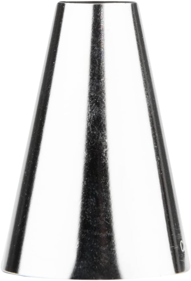 Restaurantware Pastry Tek Piping Tip 1 Round Round Tip For Icing - #2A Corrosion-Resistant Stainless Steel Icing Tip Dishwasher-Safe Decorate Cupcakes Cakes or Cookies