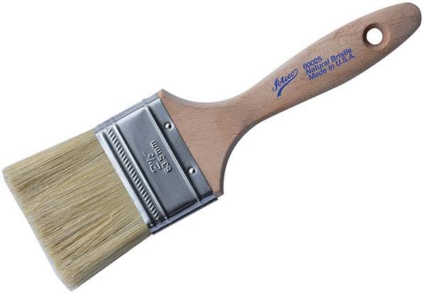 Ateco Pastry Brush, 2.5-Inch Wide Head with Natural White Boar Bristles, Stainless Steel Ferrule & Wood Handle