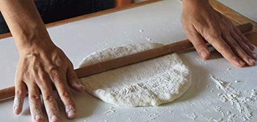 Rolling Pins for Baking Pizza and Dough, Hardwood Sturdy Handle Pasta Roller, Pizza Rolls Dough Roller, Kitchen Utensil Tools (23 in x 0.74 in)