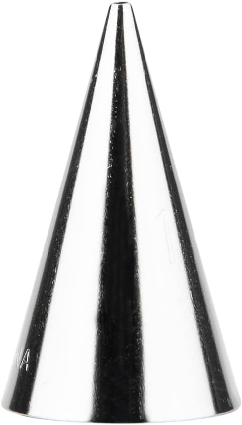 Restaurantware Pastry Tek Piping Tip 1 Round Round Tip For Icing - #1 Corrosion-Resistant Stainless Steel Icing Tip Dishwasher-Safe Decorate Cupcakes Cakes or Cookies