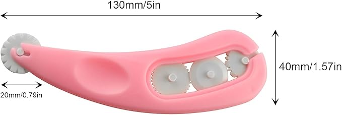 Fondant Roller Cutter 4 Styles Wheels 130x40mm Sugarcraft Icing DIY Cutter Knife 20mm Removable Rollers