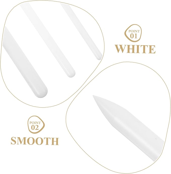 Cabilock 3Pcs Fondant Cake Tools Nonstick Silicone Rolling Pin Carving Modeling Stick for Decorating Cakes Cookies Pastry and Craft Clays Easy to Use for Beginners