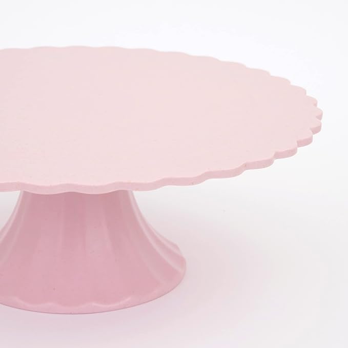 Meri Meri Medium Pink Reusable Bamboo Cake Stand (Pack of 1)