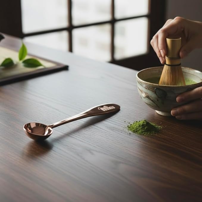 MATCHA MAKU- Stainless Steel 1 g (½ tsp) Measuring Spoon for Matcha, Tea, Powder & Liquids – 304 Food Grade Scoop for All Ingredients 4.6" Lenght