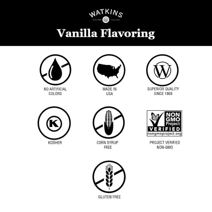 Watkins Vanilla Flavor, 32 Fl. Oz. Economy Sized Bottle, 1 Count (21902)