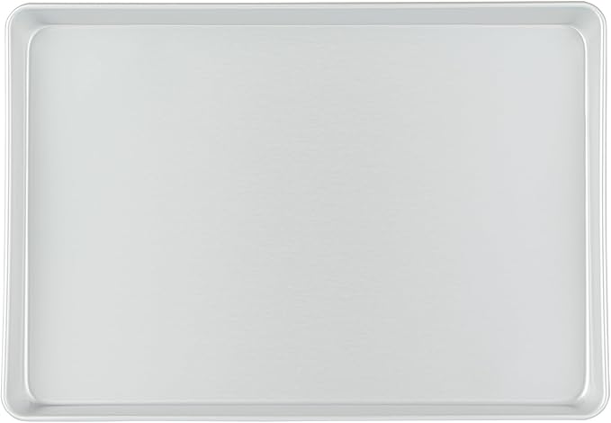 Restaurantware-Met Lux 18 x 12 x 2 Inch Straight-Sided Baking Tin, 1 Rectangular Cake Pan - Oven-Ready, Freezable, Anodized Aluminum Baking Sheet Cake Pan, Greaseproof, For Birthday