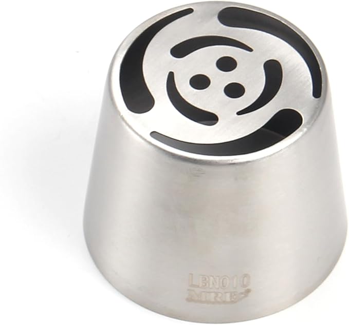 Extra Large Russian Piping Tips for Marshmallows Stainless Steel Flower Frosting Nozzles many styles Cake Decorating Baking tool for Buttercream, Cupcakes Cookies(SL10)