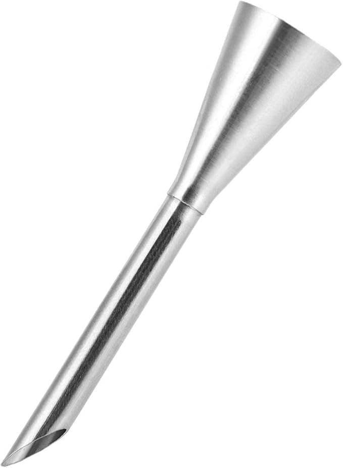 Metal Piping Tip Pastry Filler Injector, Cream Icing Piping Nozzle Tips, Stainless Steel Long Puff Nozzle Decor for Filling Donuts Cupcakes