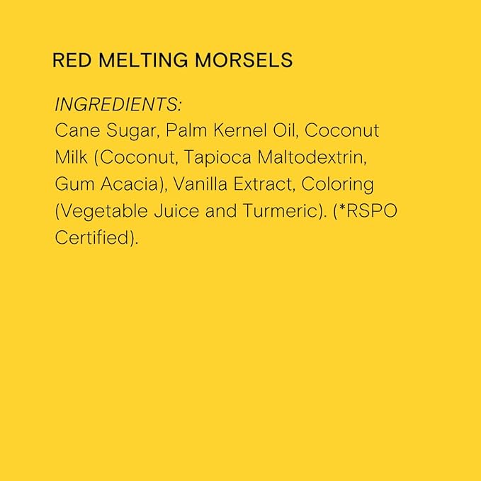 Supernatural Dye-Free Melting Morsels, Red - Plant-Based, Vegan, Kosher, No Artificial Colors, 6oz