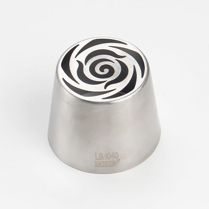Extra Large Russian Piping Tips for Marshmallows Stainless Steel Flower Frosting Nozzles many styles Cake Decorating Baking tool for Buttercream, Cupcakes Cookies(SL40)