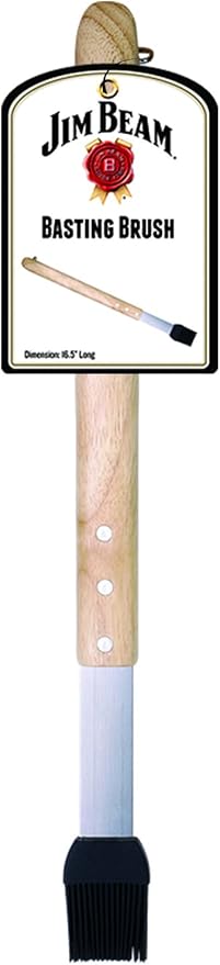 Jim Beam JB0140 Wooden Handle Silicone Head Basting Brush