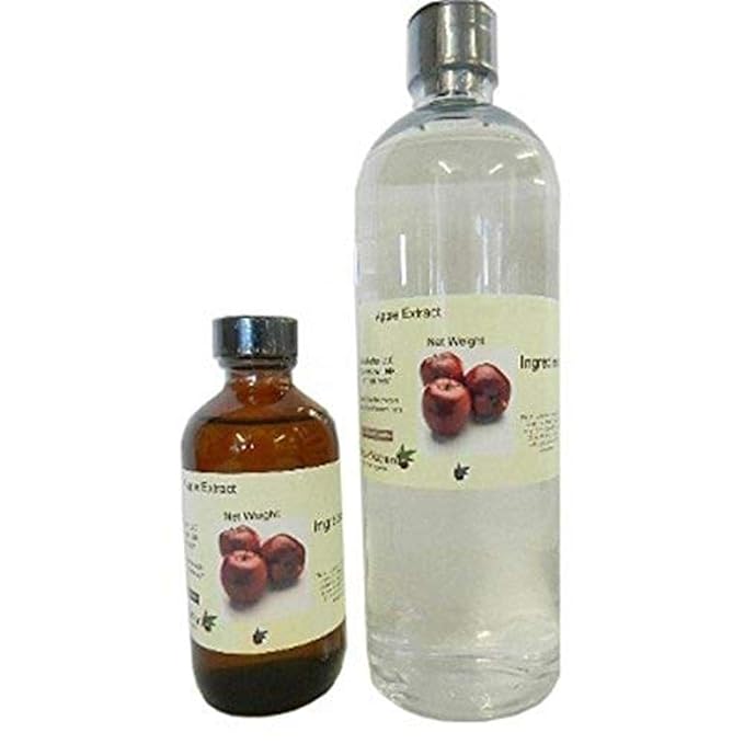 Natural Apple Extract - Water Soluble Flavor for Baking - Brewing - Beverages - Non-GMO - Gluten Free - Kosher - Vegan - 8 oz