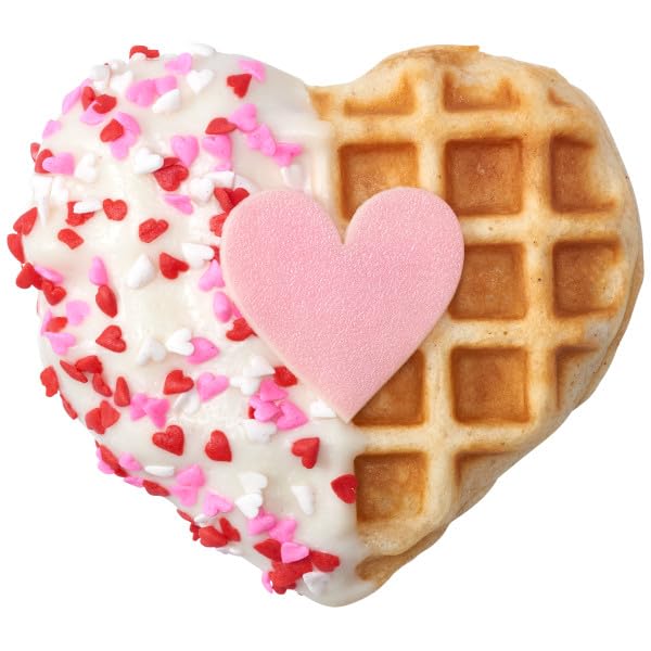NCS Red, White and Pink Mini Heart Edible Sprinkles, 8 ounces
