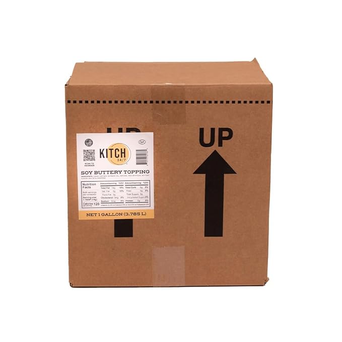 Kitch 24/7 Soy Buttery Topping, 1 Gallon, Food Service Bulk Pack Pack-4