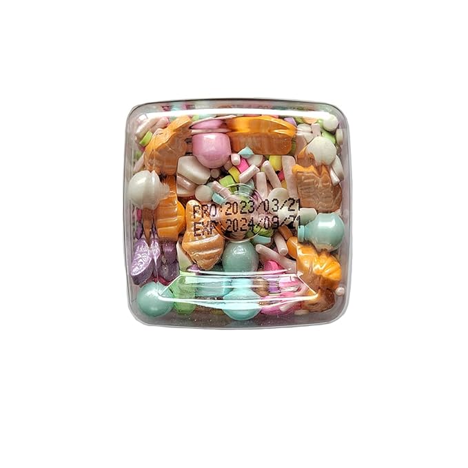 Homankit Summer Multicolor Sprinkles Ice Cream Sprinkles Candy Baking Edible Cake Cupcake Toppers Cookie Dessert Decorations Birthday Party Supplies 3.35 Ounce