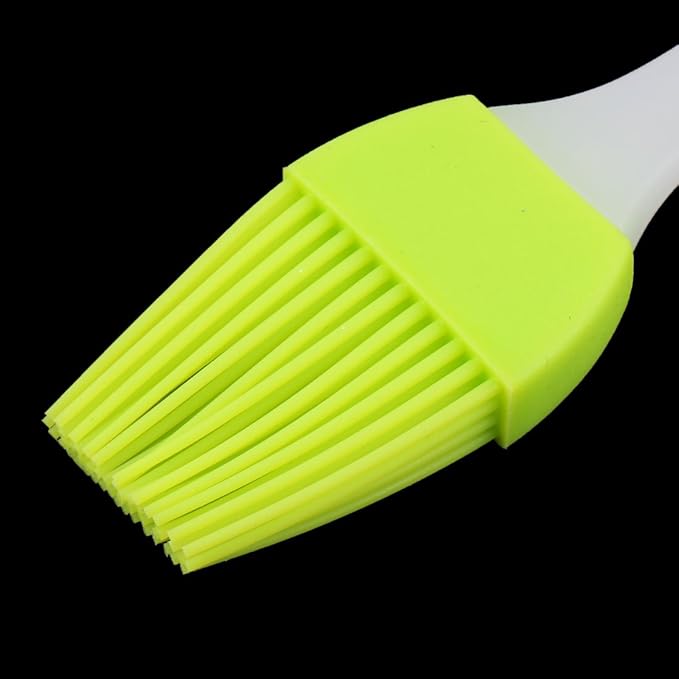 uxcell Silicone Head Kitchen Heat Resistant Baking Basting Cooking Pastry Brush Green