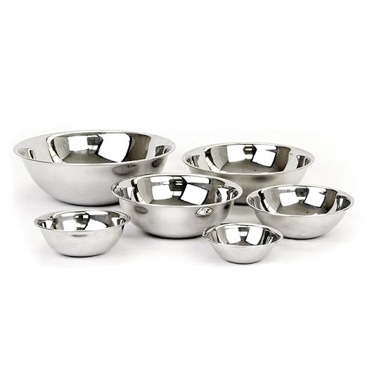 Excellante Mixing Bowl, Heavy Duty, Stainless Steel, 22 Gauge, 16 Quart, 0.8 mm