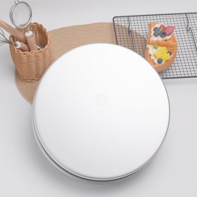 12×3 round Cake Pan,Aluminum cake tin baing pan for birthday cake party (12×3 round Cake Pan)