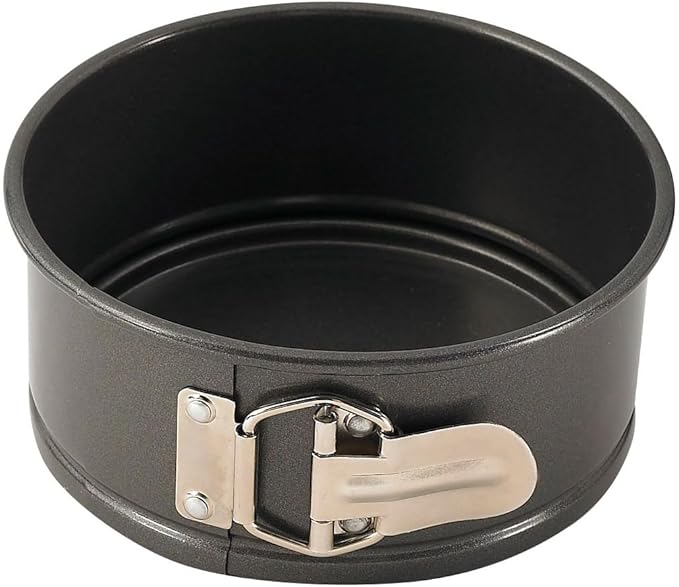 WINCO Springform Pan with Detachable Bottom, 6-Inch, Aluminized Steel,Black