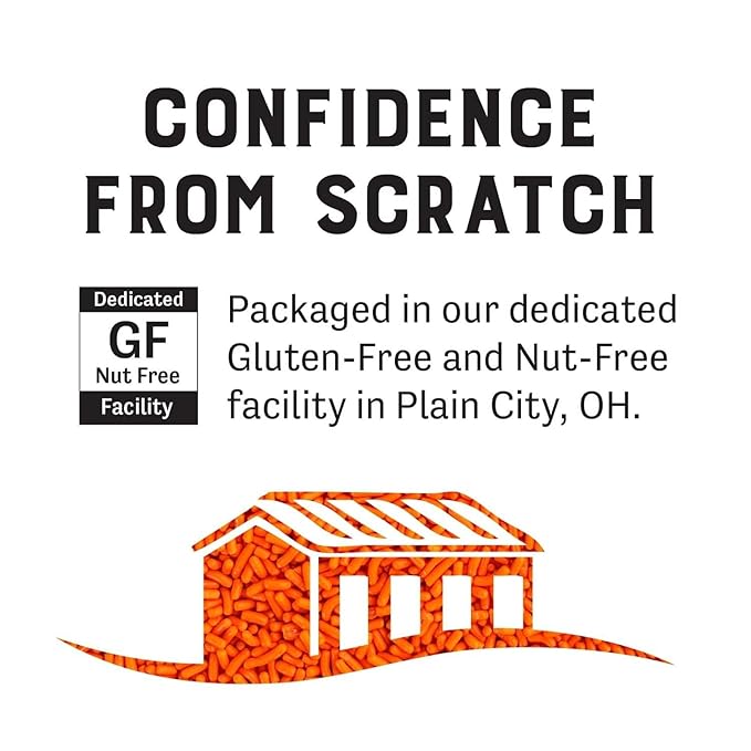 Judee's Gluten Free Orange Sprinkles - Nut-Free Dessert Toppings - Cake & Cookie Decoration with Edible Sprinkles - Ice Cream & Cupcake Toppings - 4 Oz