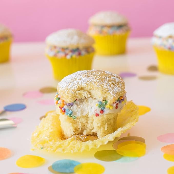 Miss Jones Baking 90% Organic Birthday Buttercream Frosting, Perfect for Icing and Decorating, Vegan-Friendly: Confetti Pop (Pack of 3)