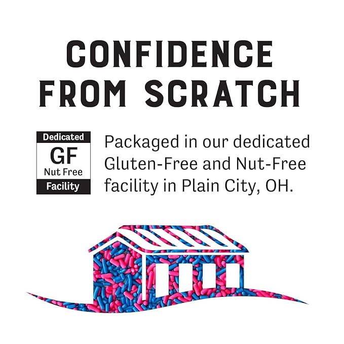 Judee's Gluten Free Gender Reveal Sprinkle Mix - Gluten Free Baking & Nut Free Option - Cupcake Sprinkles & Edible Cake Decorations - Ice Cream Topping & Cookie Decoration - 2 lb