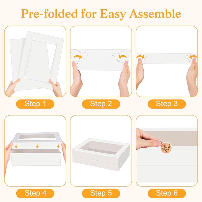 15 PCS Sheet Cake Boxes, 19x14x4 Rectangle Cake Box, Half Sheet Cake Box, White Baking Boxes, Large Bakery Boxes, Cajas Para Pasteles, 19x14 Cake Boxes for Birthday, Wedding, Party, Business