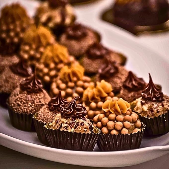 Green Direct Cupcake Liners - Standard Size Cupcake Wrappers to use for Pans or carrier or on stand - Paper Baking Cups, Brown, (Pack of 500)