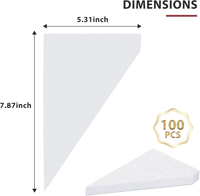 100pcs Disposable Small Piping Bags 8 inch, Mini Piping Bags, Pastry Piping Bags for Cream Frosting, Icing Bags for Cake and Dessert Decorations