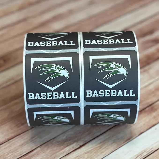 30-1000 Custom Stickers Personalized Labels on Roll, Customized Waterproof Stickers with Any Image Logo and Text. Custom Sticker for Business Logo Thank You Labels-Multi Shapes, Sizes, Backgrounds