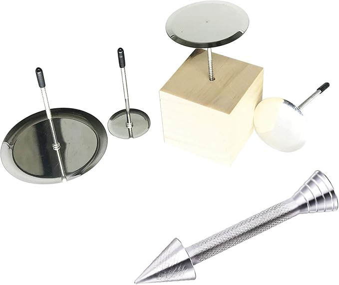 12 PCS Cake Decorating Supplies, Woohome 8 PCS 2 Style Cake Flower Nail, 2 PCS Flower Lifters and 1 PCS Wood Flower Nails Holder, 1 PCS Cake Icing Dispensers for Icing Flowers Decoration