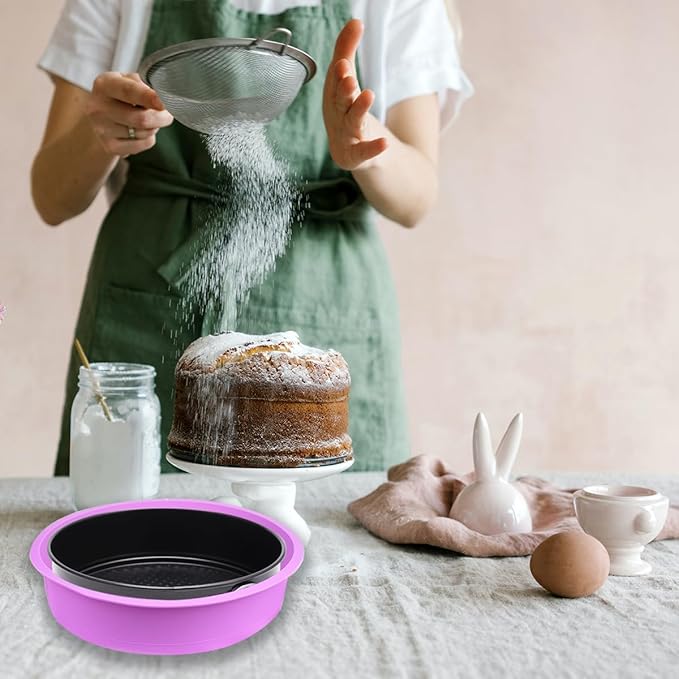 3 Pcs Springform Pan Protector, Water Bath Protector Silicone Cheesecake for 9 Inch Spring Form Preventing Water From Entering