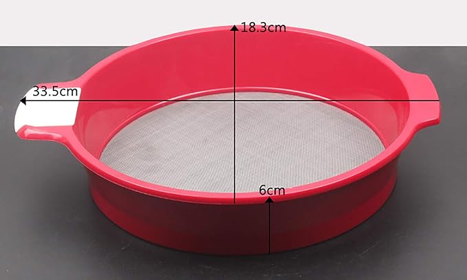 Sifting Pan Fine Mesh Strainer/Flour Sieve/Icing and Sugar Sifter,60 mesh 11 inch
