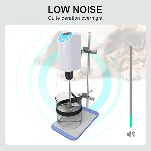 JOANLAB Digital Overhead Stirrer Mixer Electric Laboratory Industrial Liquid Mixer Stirring 30,000mPa.s,20L,100-2000RPM Adjustable
