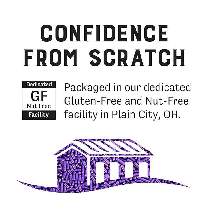Judee's Gluten Free Purple Sprinkles - Gluten-Free Purple Cupcake & Cake Sprinkles - Edible Cake Decorations & Ice Cream Toppers - 4 Oz