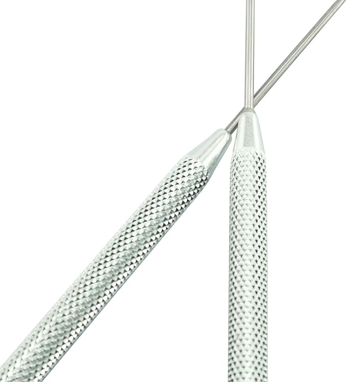 Tegg Clay Needle Tool 2PCS Stainless Steel Professional Pin Needle Detail Tool for Ceramic Polymer Clay Sculpture