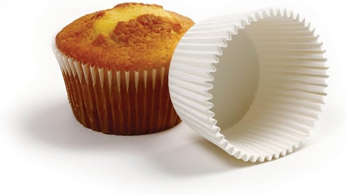 Norpro Giant Muffin Cups, White, Pack of 500