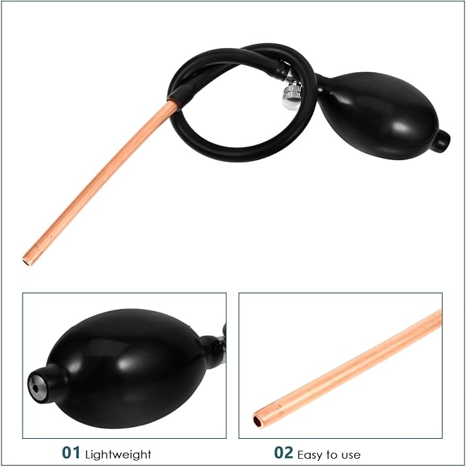 STOBAZA 18 inch Sugar Blowing Pump, Manual Sugar Blower Pump Dessert & Candy Sculpting Tools, Sugar Blowing Tool for Candy Art Work