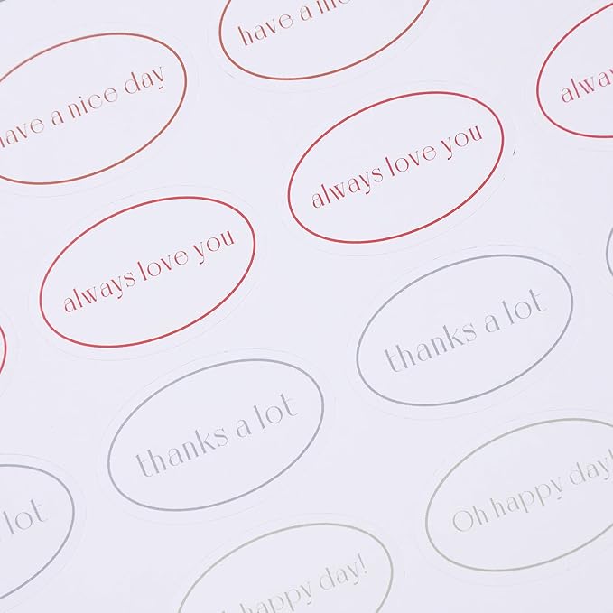 100 Oval Custom Stickers Labels Personalized buinsess Logo Sticker Package Favor Vinyl Clear Sticker