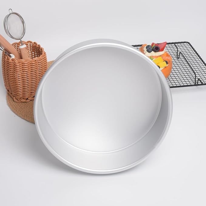 10×3 round Cake Pan,Aluminum cake tin baing pan for birthday cake party (10×3 round Cake Pan)