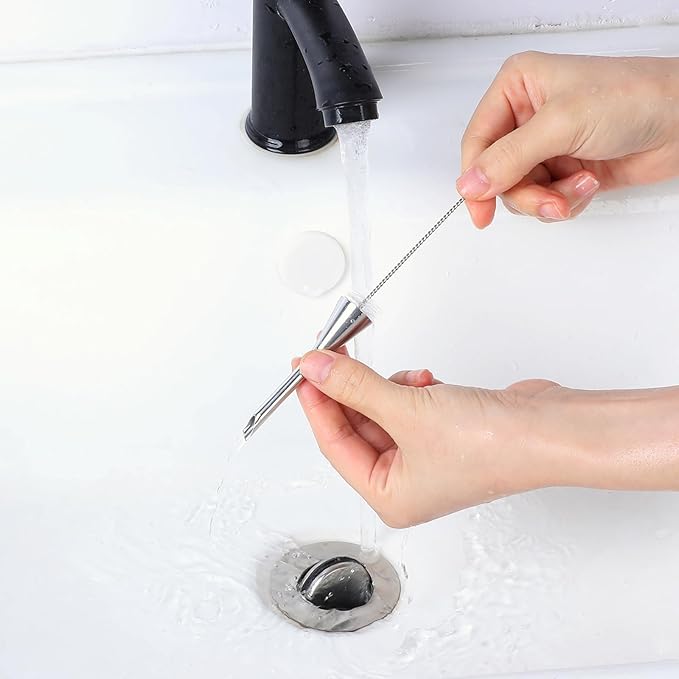 3 Pcs Cream Icing Piping Nozzle Tips,Stainless Steel Long Cream Nozzle Decor,Small Pastry Icing Piping Decorating Tools + Decorating Cleaning Brush for Decoratings Cake and Filling Pastry