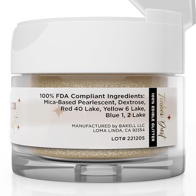 Bakell - Brown Tinker Dust (5g, 1x Jar) Edible Glitter for Food, Desserts, and Beverages!