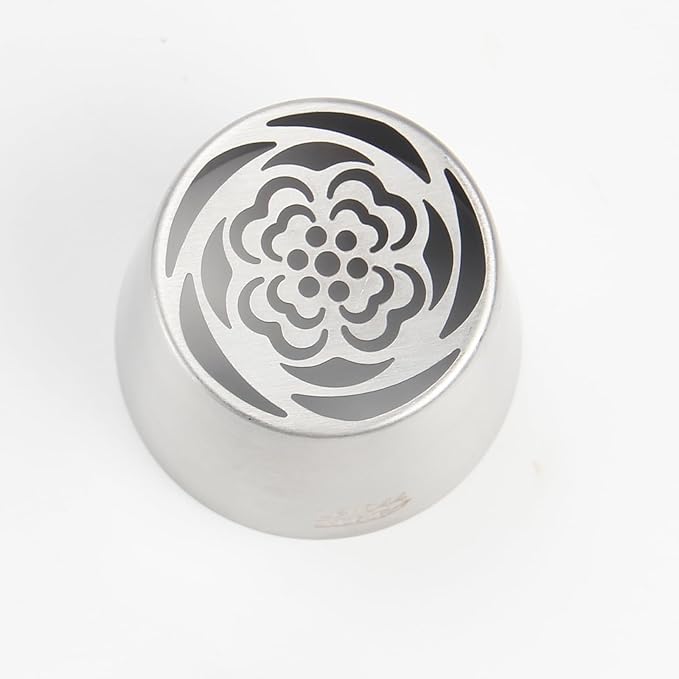 Extra Large Russian Piping Tips for Marshmallows Stainless Steel Flower Frosting Nozzles many styles Cake Decorating Baking tool for Buttercream, Cupcakes Cookies(SL44)