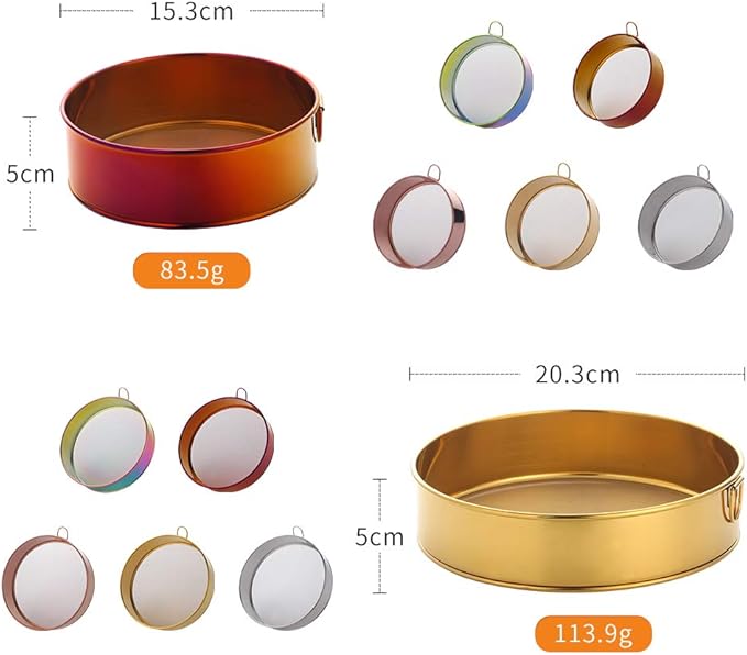 18/10 Stainless Steel Flour Sifter, Kitchen Fine 80 Mesh Strainers Sieve for Baking Cake Bread