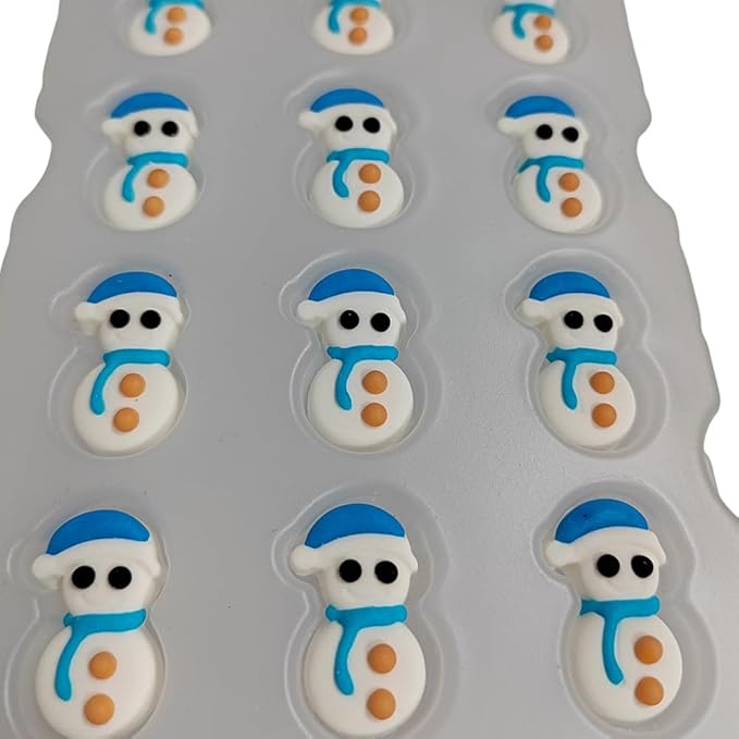 Eastron Edible Snowman Shapes Christmas Sprinkles for Cakes Decorating Cupcakes Toppers for Baking, Birthday, Ice Cream, Cookies, Cake Decorations