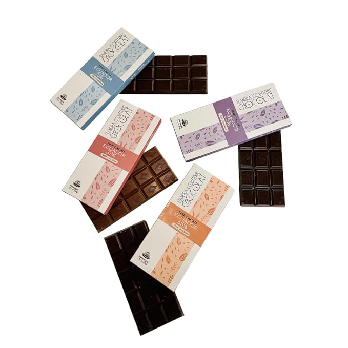 Fine Cacao Chocolate, 1.76 oz (Pack of 4) (Pack 4, Dark Chocolate 65%)