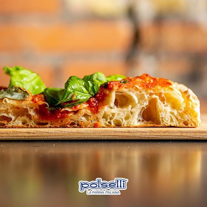 POLSELLI Italian Semola Flour, 11 lbs (5 kg), Fine Ground Semolina Rimachinata for Fresh Pasta, Bread, Durum Wheat, Product of Italy,