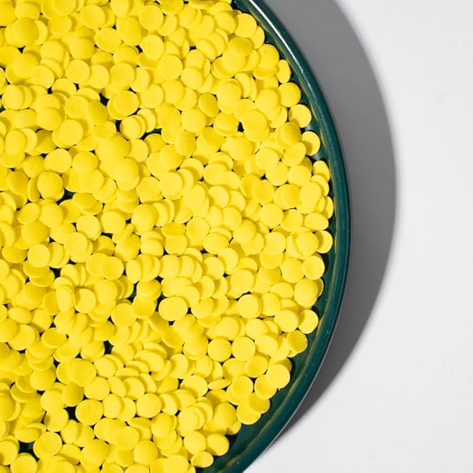 NIPEOR Rainbow Sprinkles Yellow Confetti Sprinkles 3.53oz/100gEdible Sprinkle Topping Confetti Sprinkles, Round Sprinkles for Cake Decorating,, Cupcake, Candy Sprinkles, and Ice Cream Toppings (Rainbow Confetti Yellow)